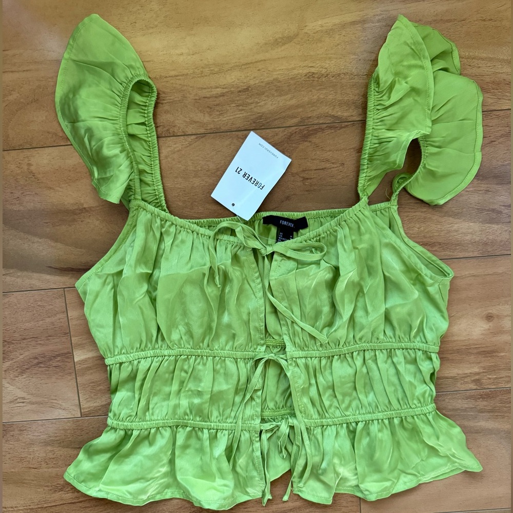 Forever 21 green top